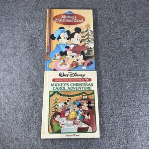 Disney Mickey’s Christmas Carol Illustrated & 1982 Mickeys Christmas Carol Adv..